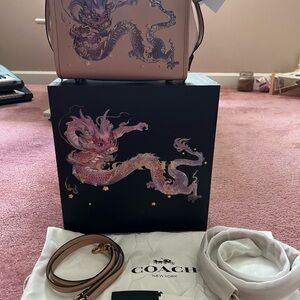 Coach New Year Rogue bag 25 in glovetanned leather with Dragon